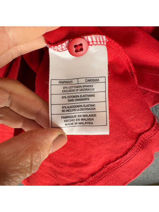 Nike Polo Shirt Men XL Red Button Up Collared Short Sleeve Cotton Regular Fit - Picture 6 of 7